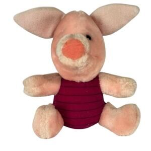 Vintage Sears Disney Piglet Walt Disney 6” Plush Stuffed Animal Winnie The Pooh
